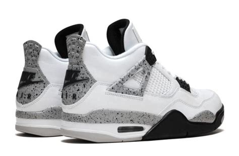 fake air jordan 4 retro white cement shoes|concrete 4s.